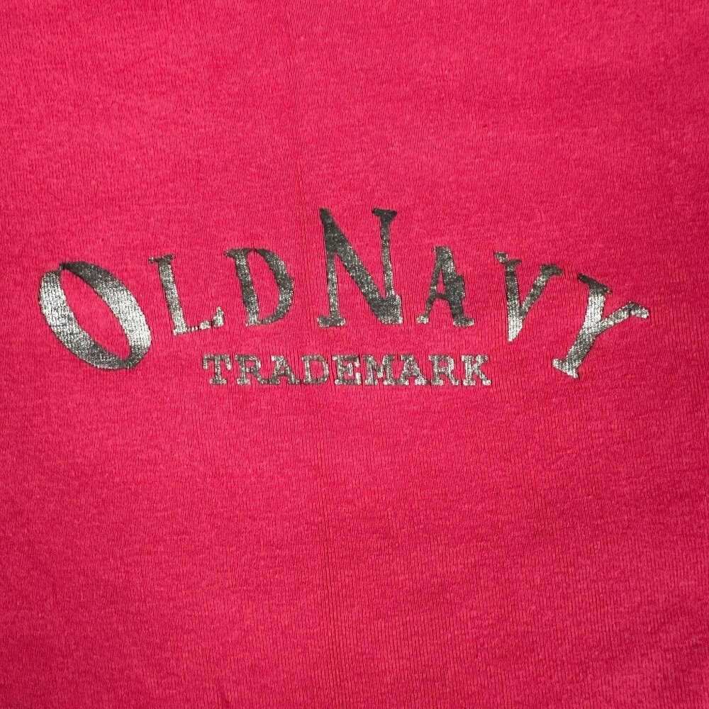 Old Navy XL Women's Pink Graphic T-Shirt 100% Cotton Short Sleeve Casual Tee